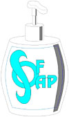 Liquid soap (clipart)