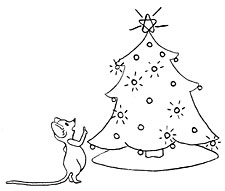 Mouse at tree