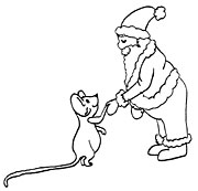 Santa thanks mouse