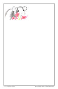 Flower Rat Notepaper