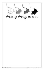 Mice of Many Colors Notepaper