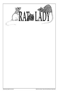 Rat Lady Notepaper